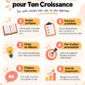 Femme lisant un livre sur le développement personnel