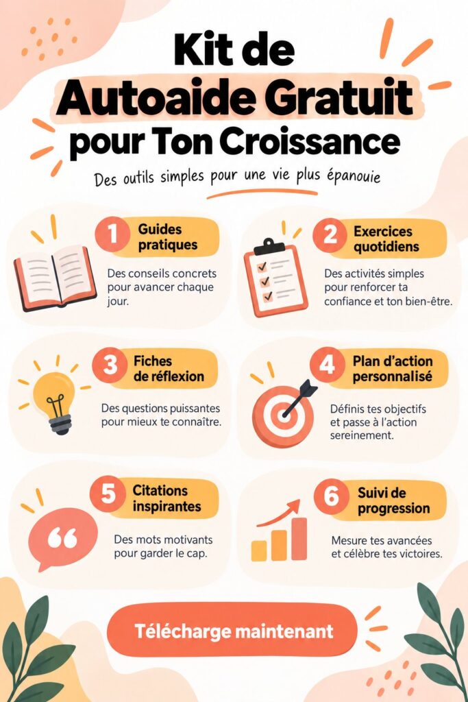 Femme lisant un livre sur le développement personnel